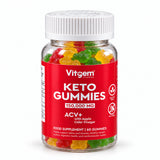 Bottle of 60 apple-flavoured Keto ACV gummies