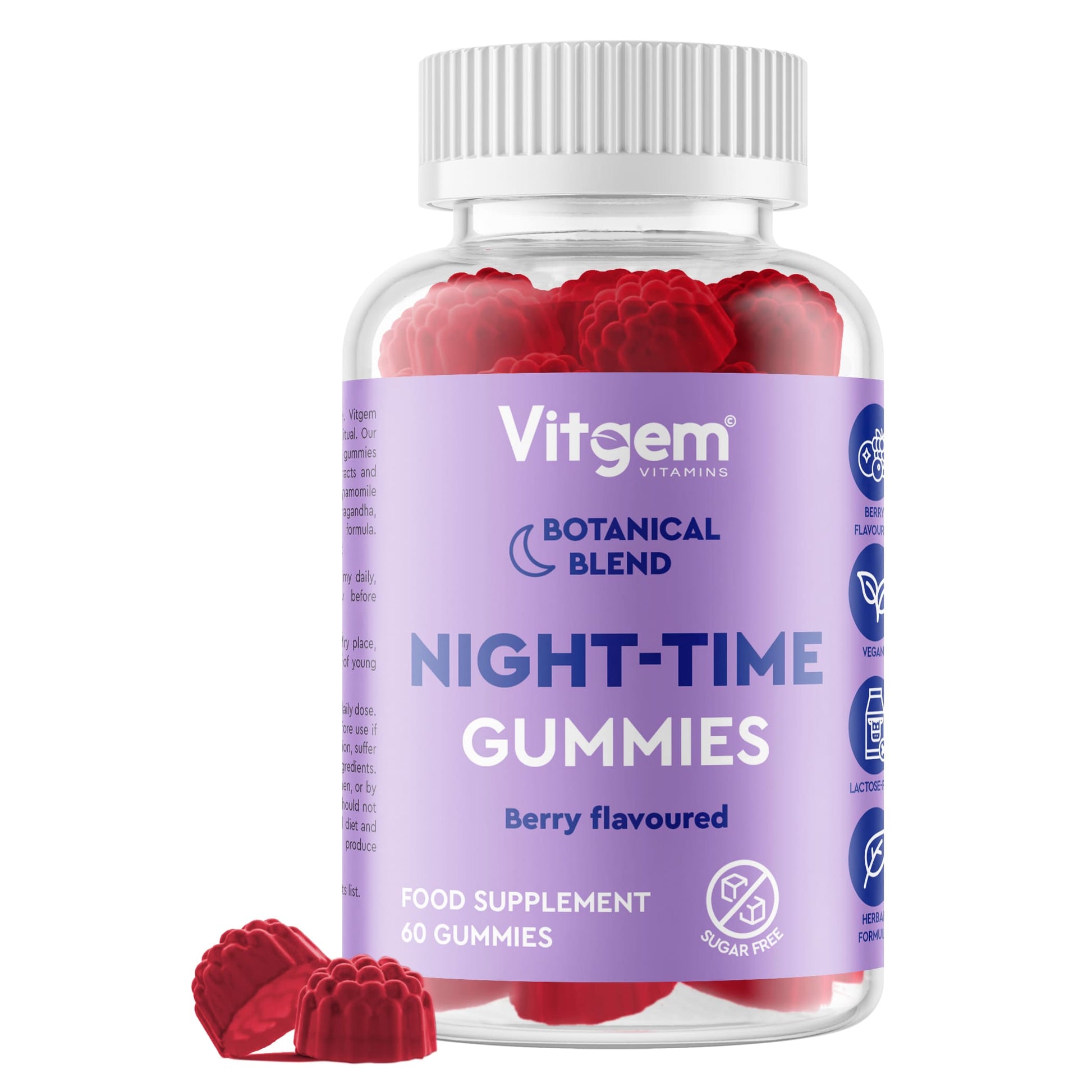 Vitgem Night-Time Sleep Gummies bottle - sugar-free ashwagandha sleep gummies UK