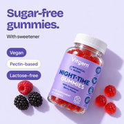Sugar-free, vegan, lactose-free and pectin-based Night-Time Gummies