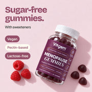 Sugar-free, vegan, pectin-based, lactose-free Menopause gummies