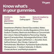 Menopause gummies full ingredients declaration